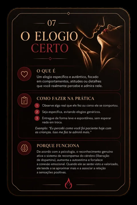 Carta 07: O elogio certo